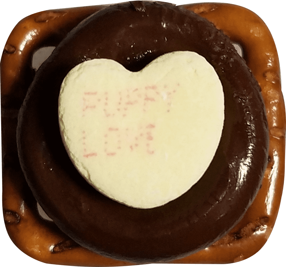 Conversation Heart Pretzels