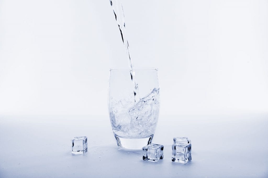 iced water