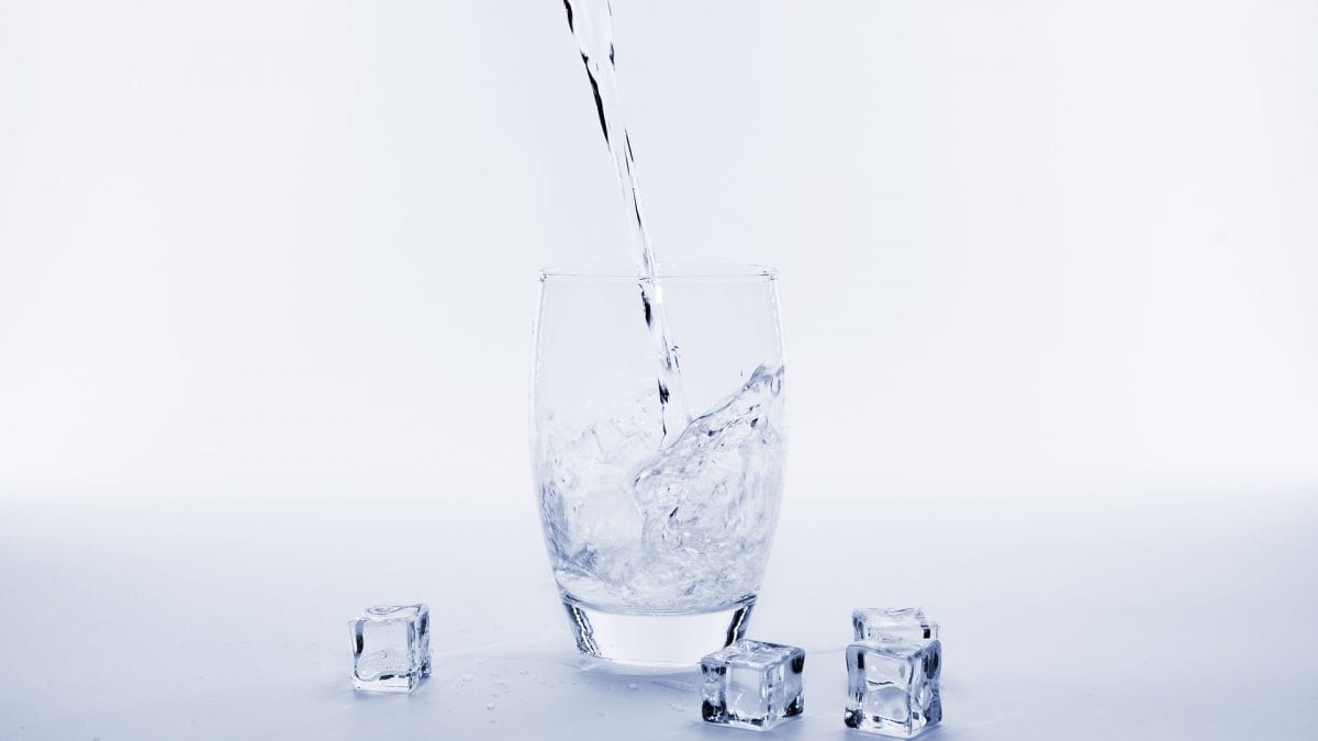 iced water