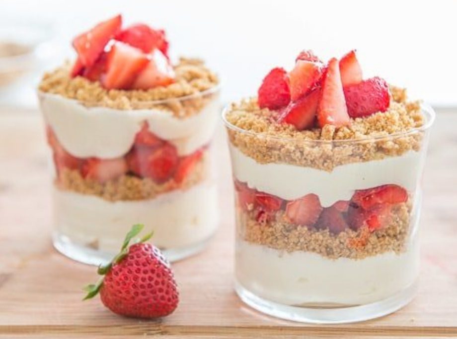 strawberry banana parfait