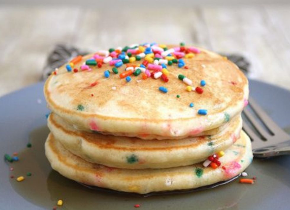 sprinkle pancakes