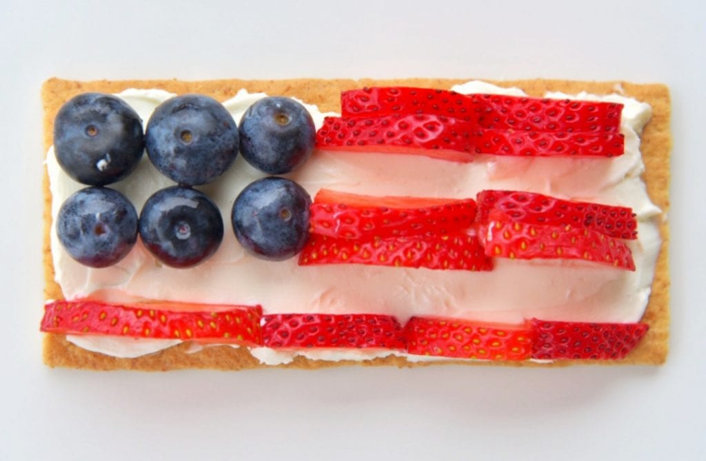 patriotic graham cracker