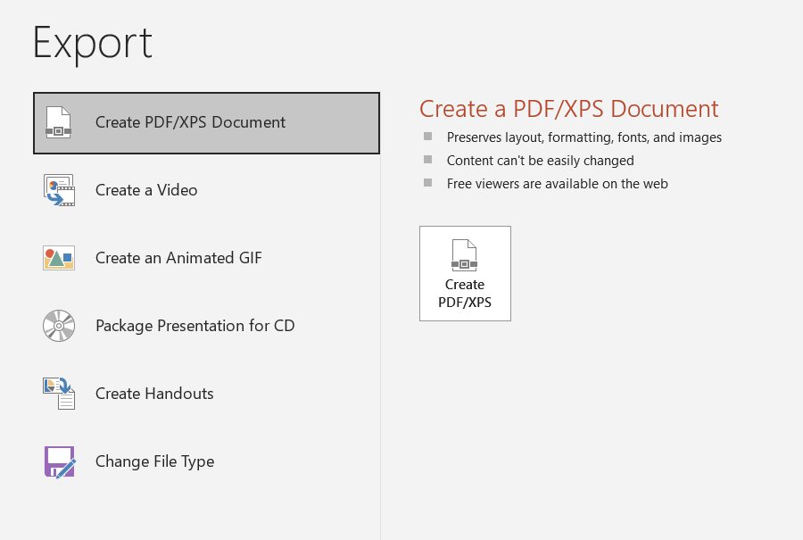 screenshot of recipe template open in PowerPoint