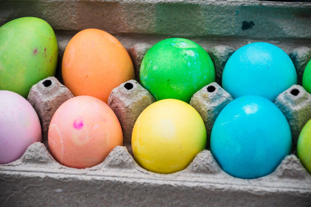 colored Easter eggs