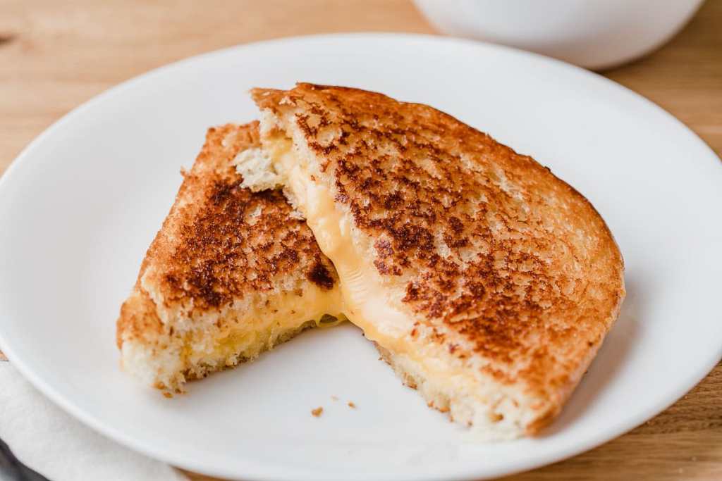 photo of cheese toastie
